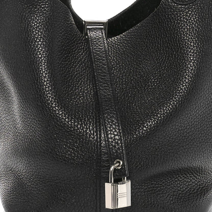 Hermes Taurillon Clemence Picotin Lock 22 MM Black 8 of 10