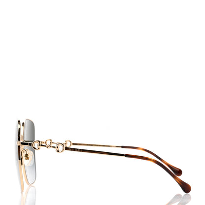 Gucci Metal Horsebit Square Frame Sunglasses GG0879S Grey 3 of 7