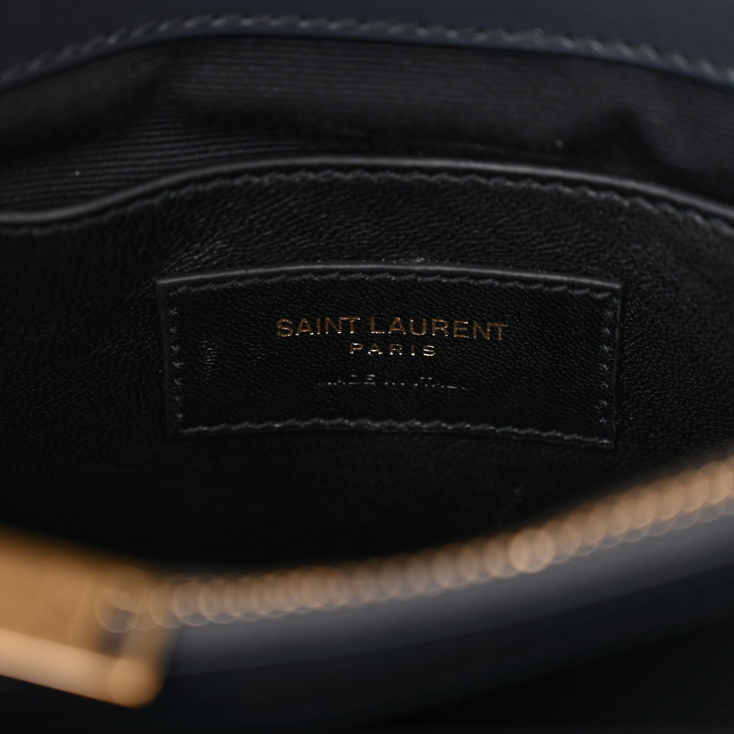 Saint Laurent Calfskin Suede Matelasse Chevron Monogram Medium College Bag Marine 6 of 11