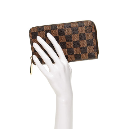 Louis Vuitton Damier Ebene Zippy Compact Wallet 2 of 7