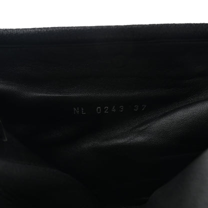 Louis Vuitton Calfskin Monogram Patti Wedge Half Boots 37 Black 13 of 18