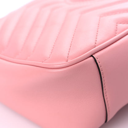 Gucci Calfskin Matelasse Small GG Marmont Shoulder Bag Wild Rose 10 of 12