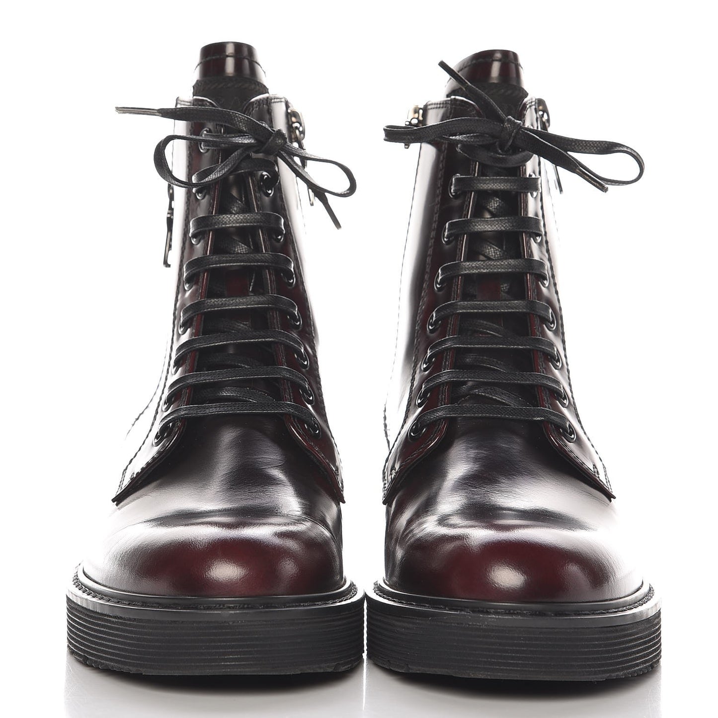 Spazzolato Combat Boots 36 Granato Fume