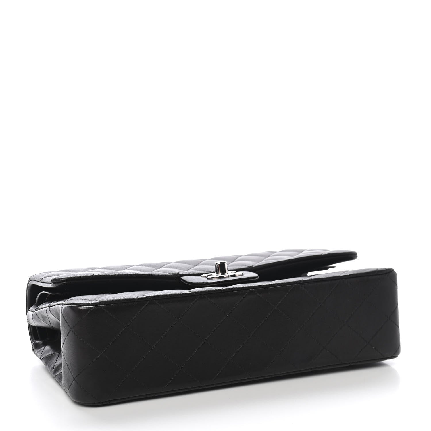 Chanel Lambskin Quilted Medium Double Flap Black 4 of 9