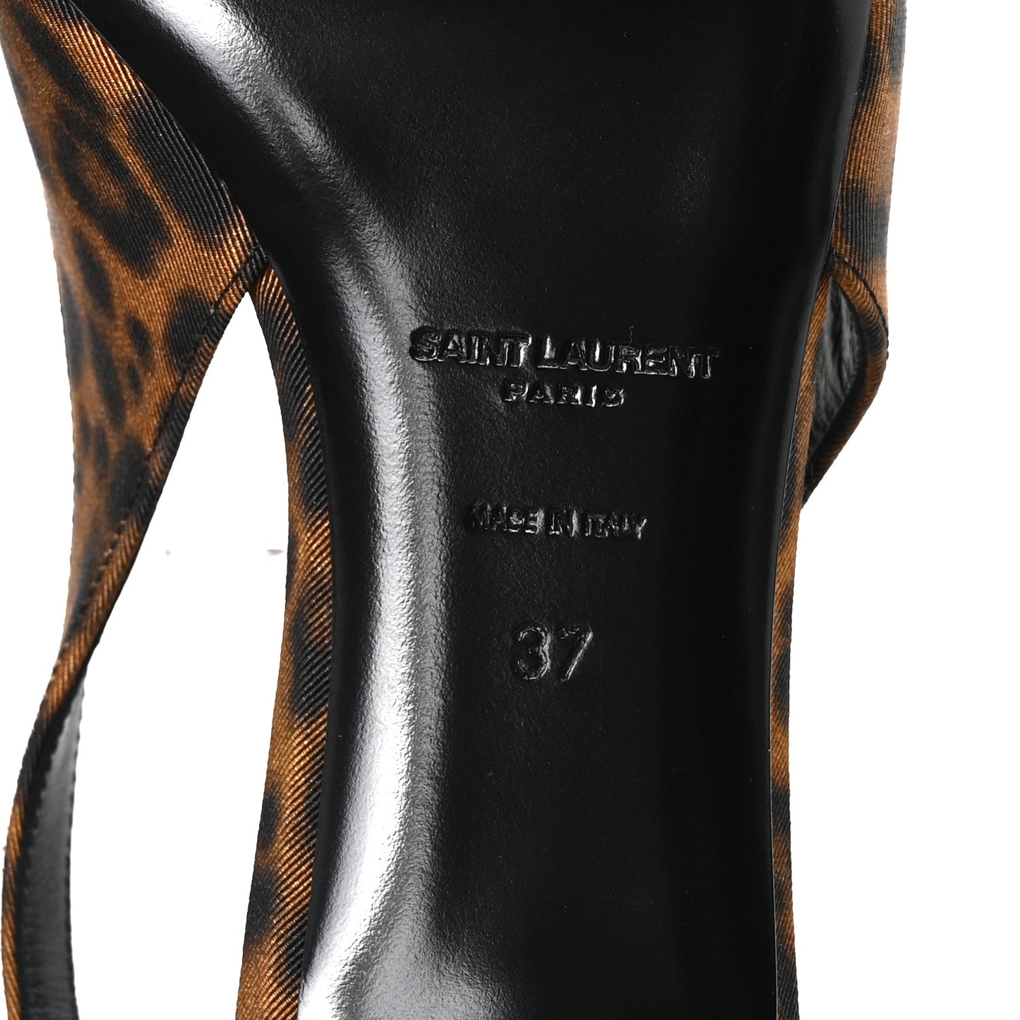 Canvas Leopard Print Quadria 30 Slingback Pumps 37 Manto Naturale