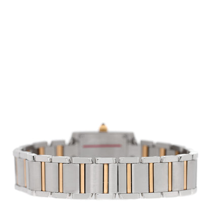 Cartier Stainless Steel 18K Yellow Gold 20mm Tank Francaise Quartz Watch 3 of 5