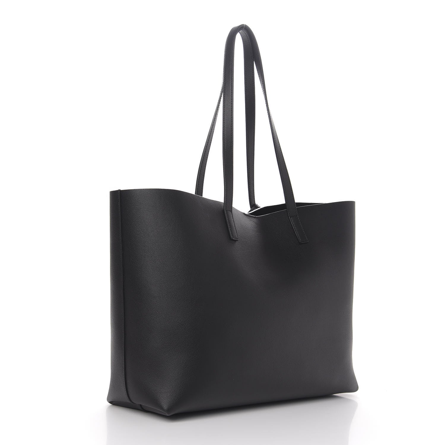 Saint Laurent Calfskin Large Shopping Tote Black 3 of 12