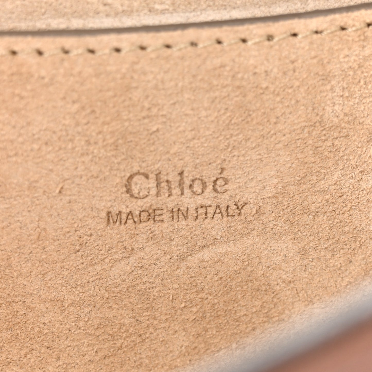 Calfskin Suede Mini Chain Faye Shoulder Bag Tobacco