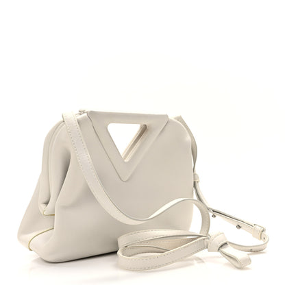 Bottega Veneta Calfskin Small The Point Triangle Bag Chalk 3 of 10