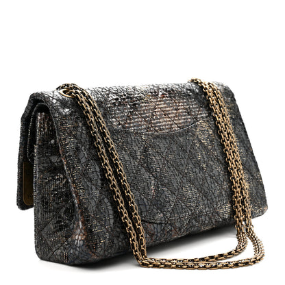 Chanel Metallic Glazed Tweed Quilted 2.55 Paris Shanghai Reissue 226 Flap Multicolor 3 of 11
