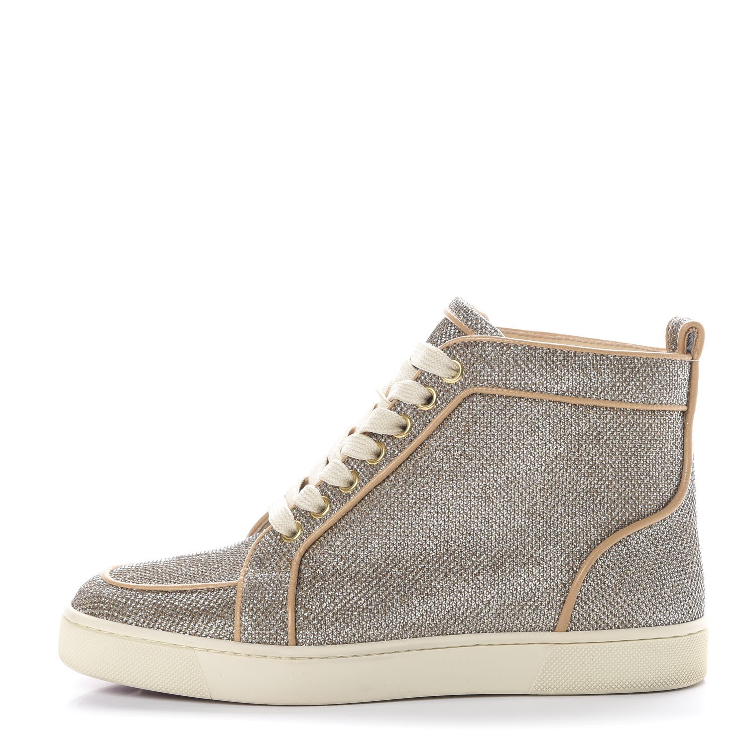 Christian Louboutin Glitter Rantus Orlato Sneakers 36.5 Gold Beige 1 of 10