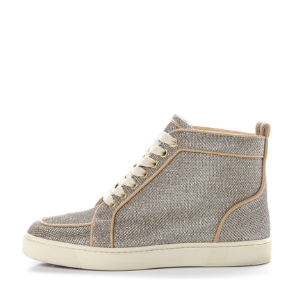 Christian Louboutin Glitter Rantus Orlato Sneakers 36.5 Gold Beige 1 of 10
