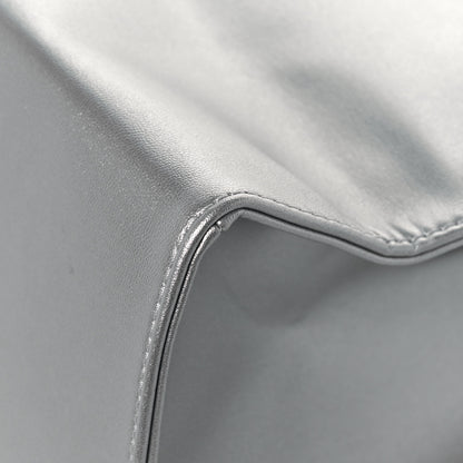 Telfar Metallic Vegan Leather Medium Shopping Bag Silver 11 of 12