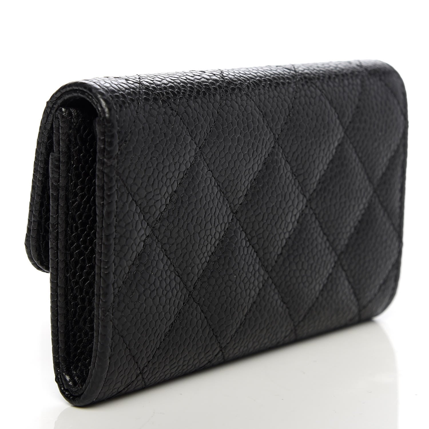 Chanel Caviar Quilted Flap Card Holder Black 3 of 9