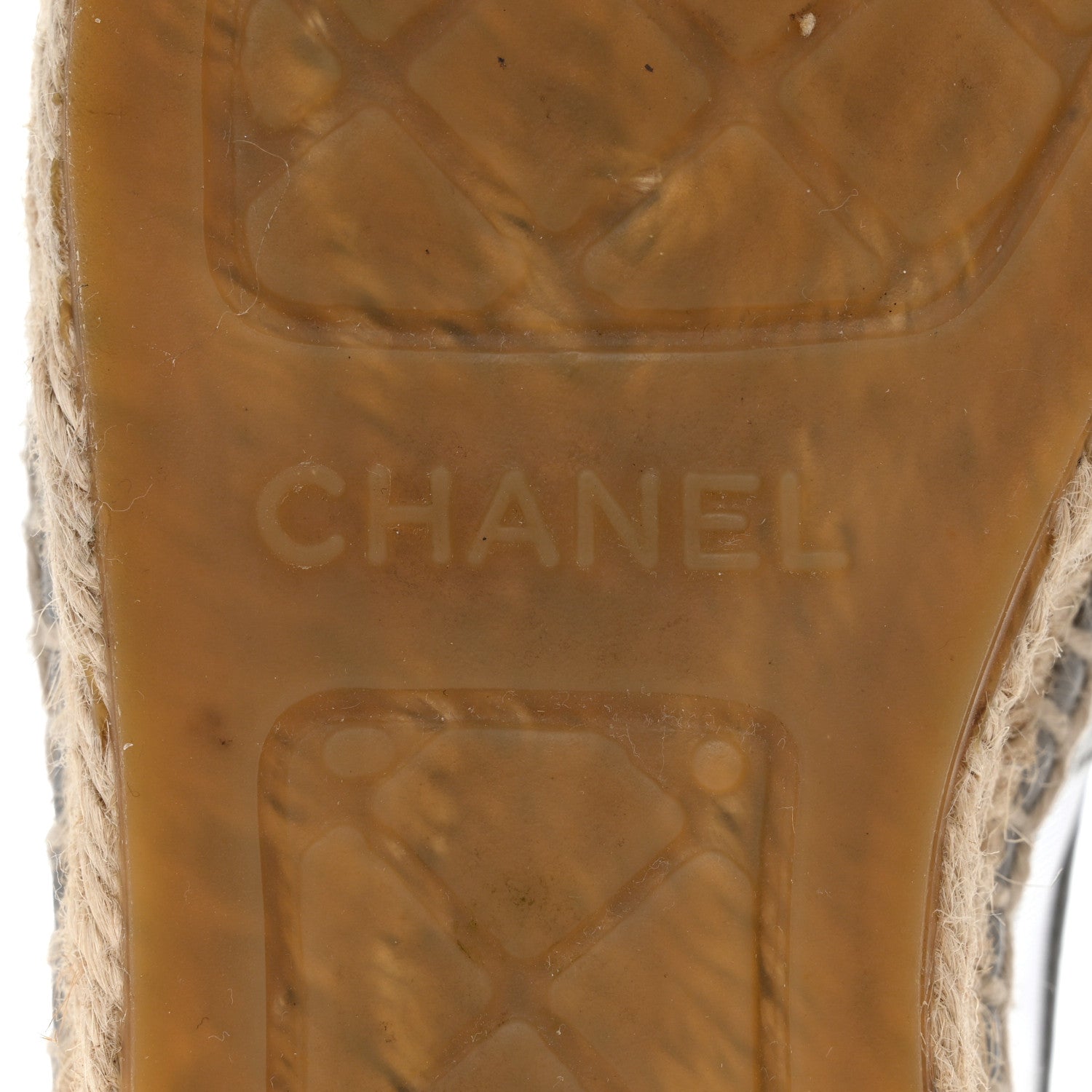 Chanel Mesh Grosgrain CC Espadrilles 35 Grey 8 of 9