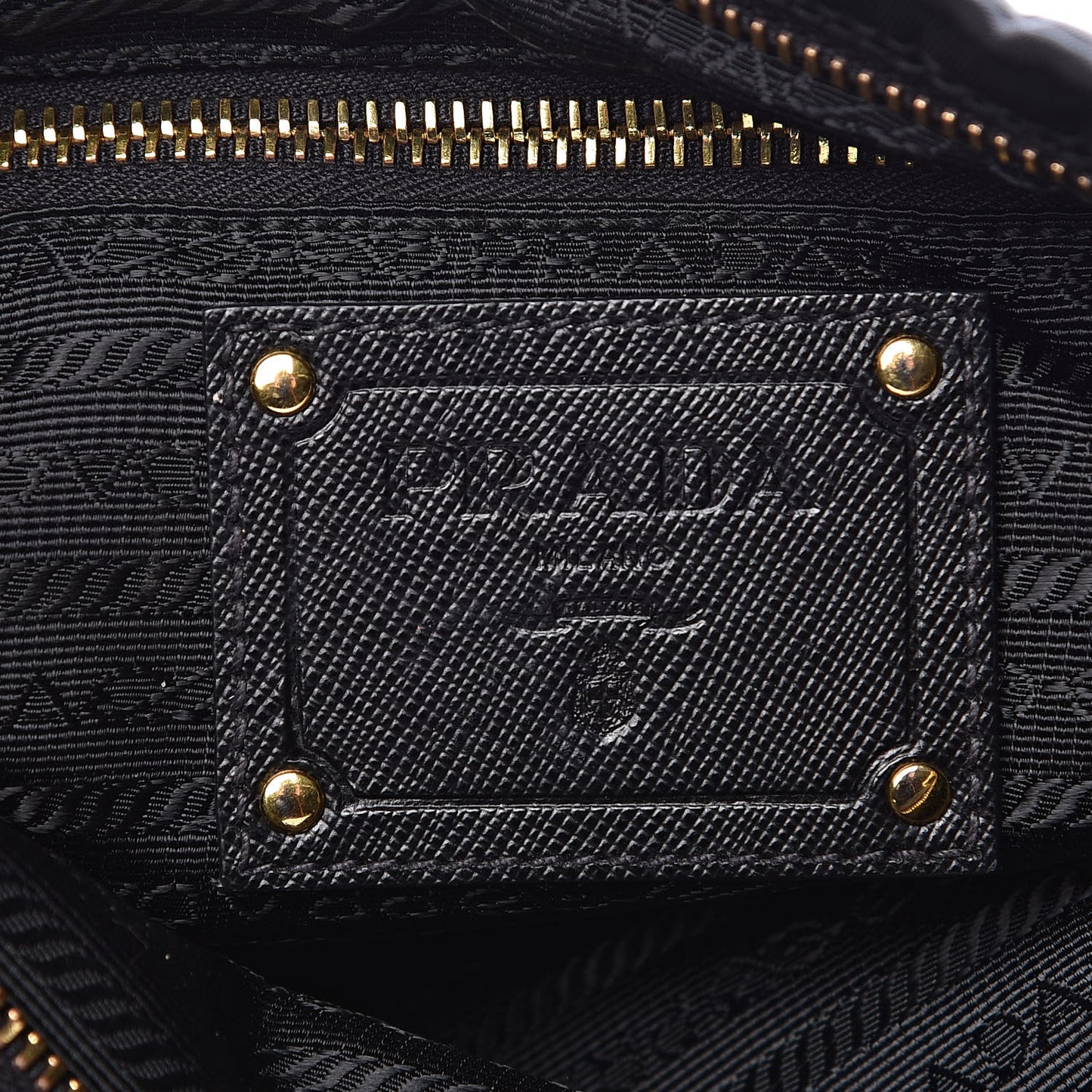 Tessuto Nylon Saffiano Crossbody Bag Black
