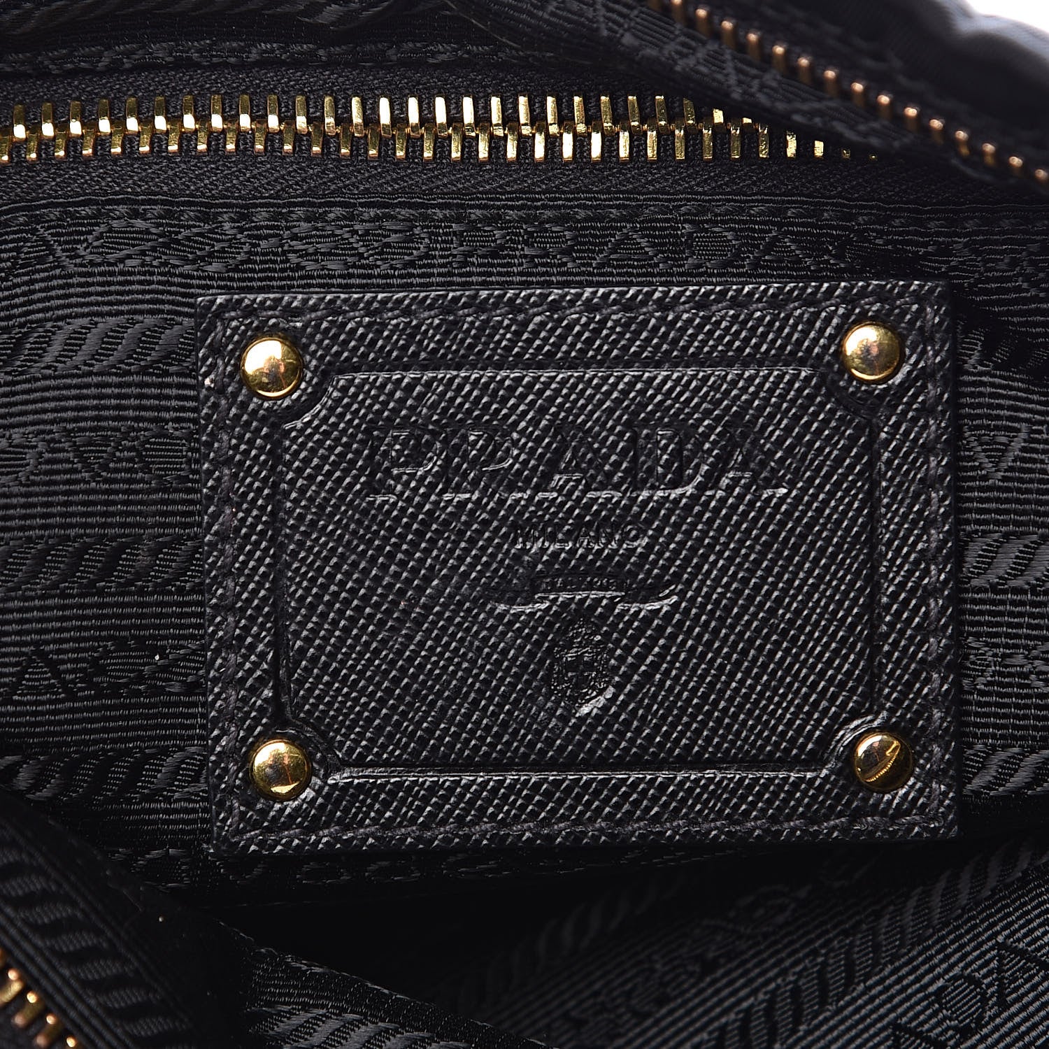 Prada Tessuto Nylon Saffiano Crossbody Bag Black 6 of 9