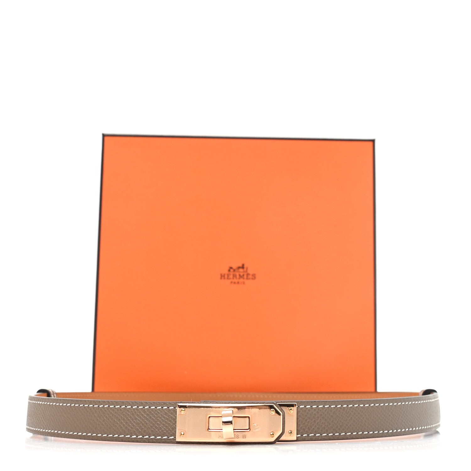 Hermes Epsom Kelly Belt Etoupe 4 of 4