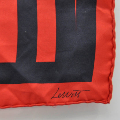 Louis Vuitton Silk Stripes Scarf Red Black 4 of 5