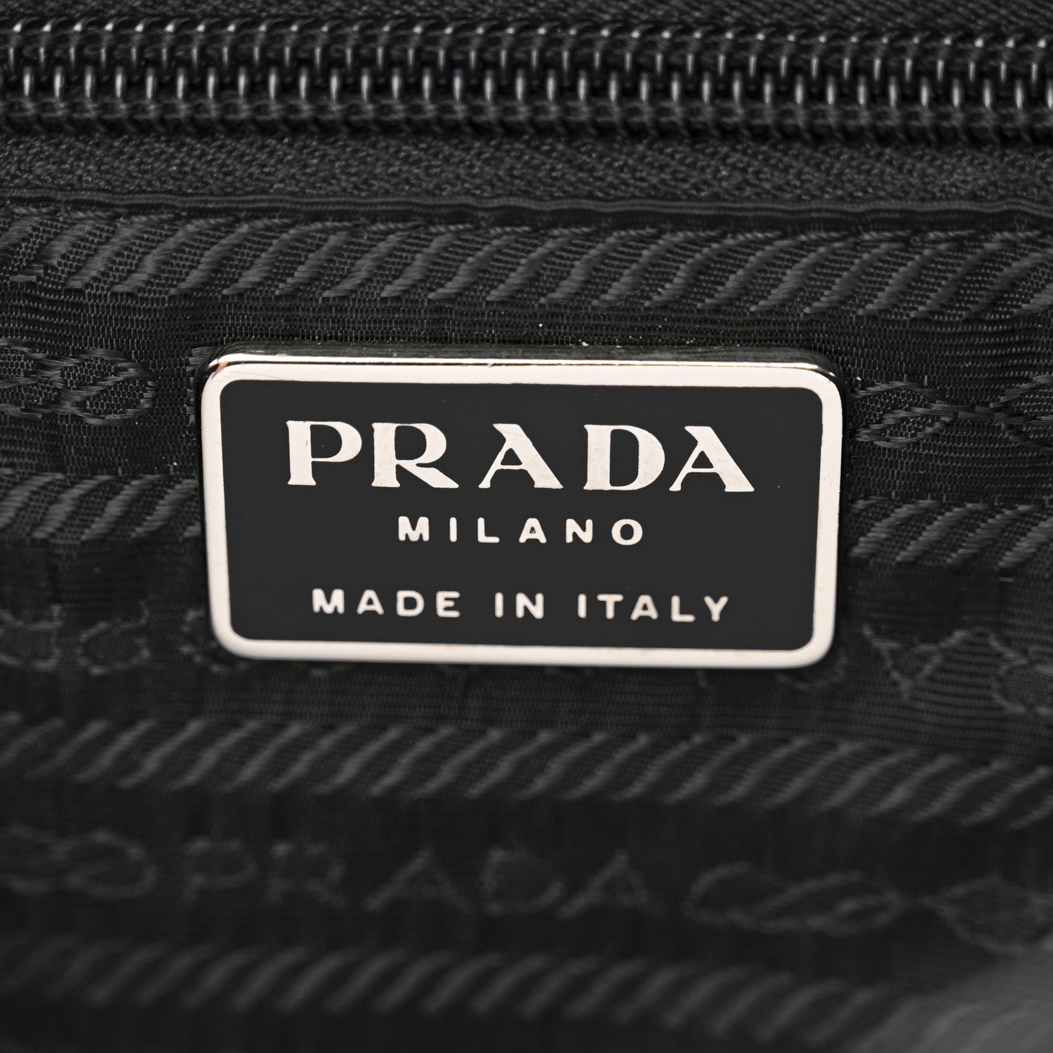 Prada Canvas Soft Calfskin Super Basic 100 Shoulder Bag Black 6 of 14