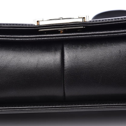 Chanel Calfskin Chevron Quilted Medium Boy Flap Black 9 of 14