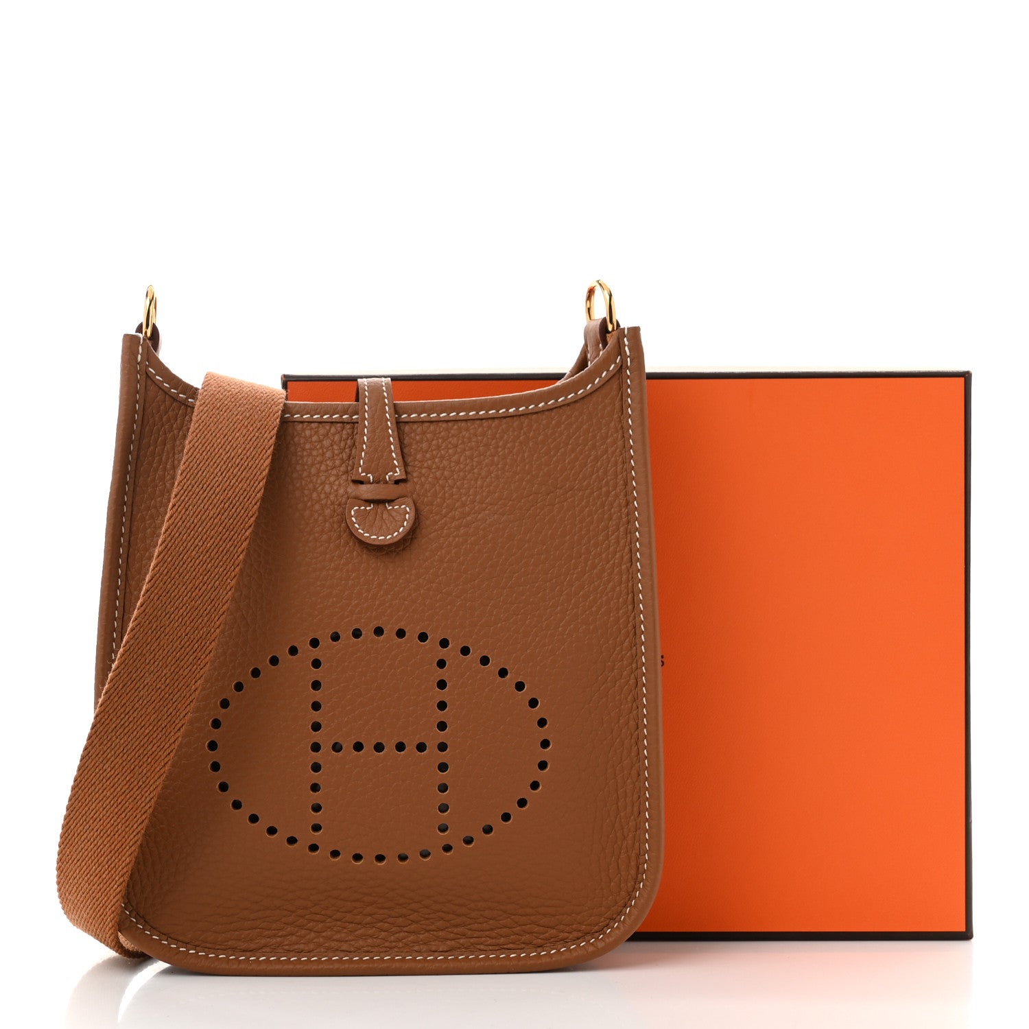 Hermes Taurillon Clemence Evelyne TPM Gold 11 of 11