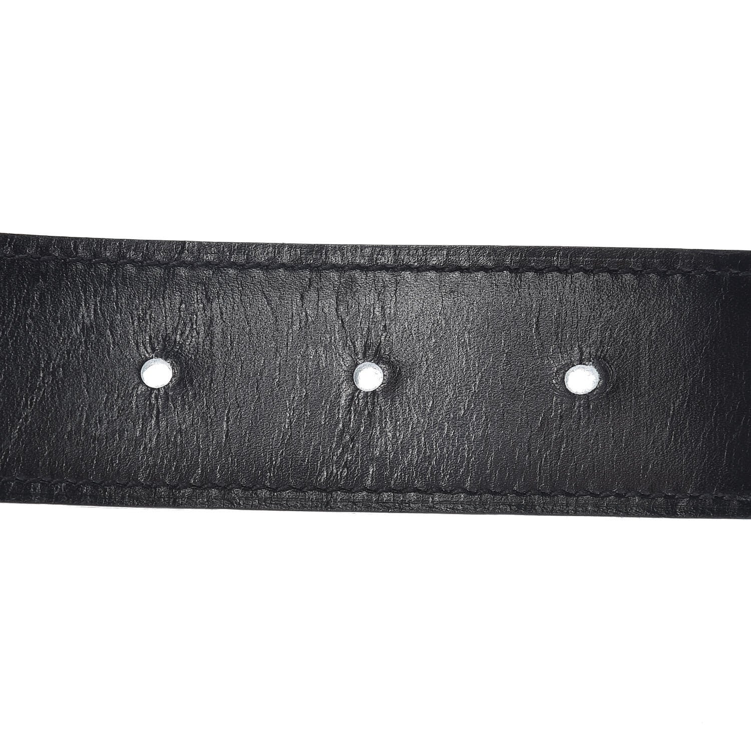Hermes Box Togo 32mm H Belt 90 Black Etain 5 of 11