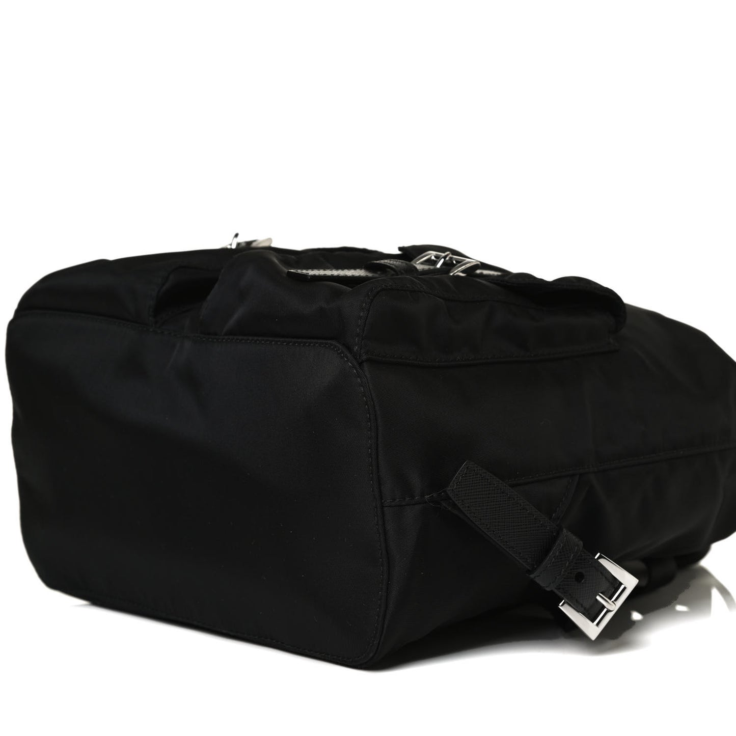 Tessuto Nylon Saffiano Small Backpack Black