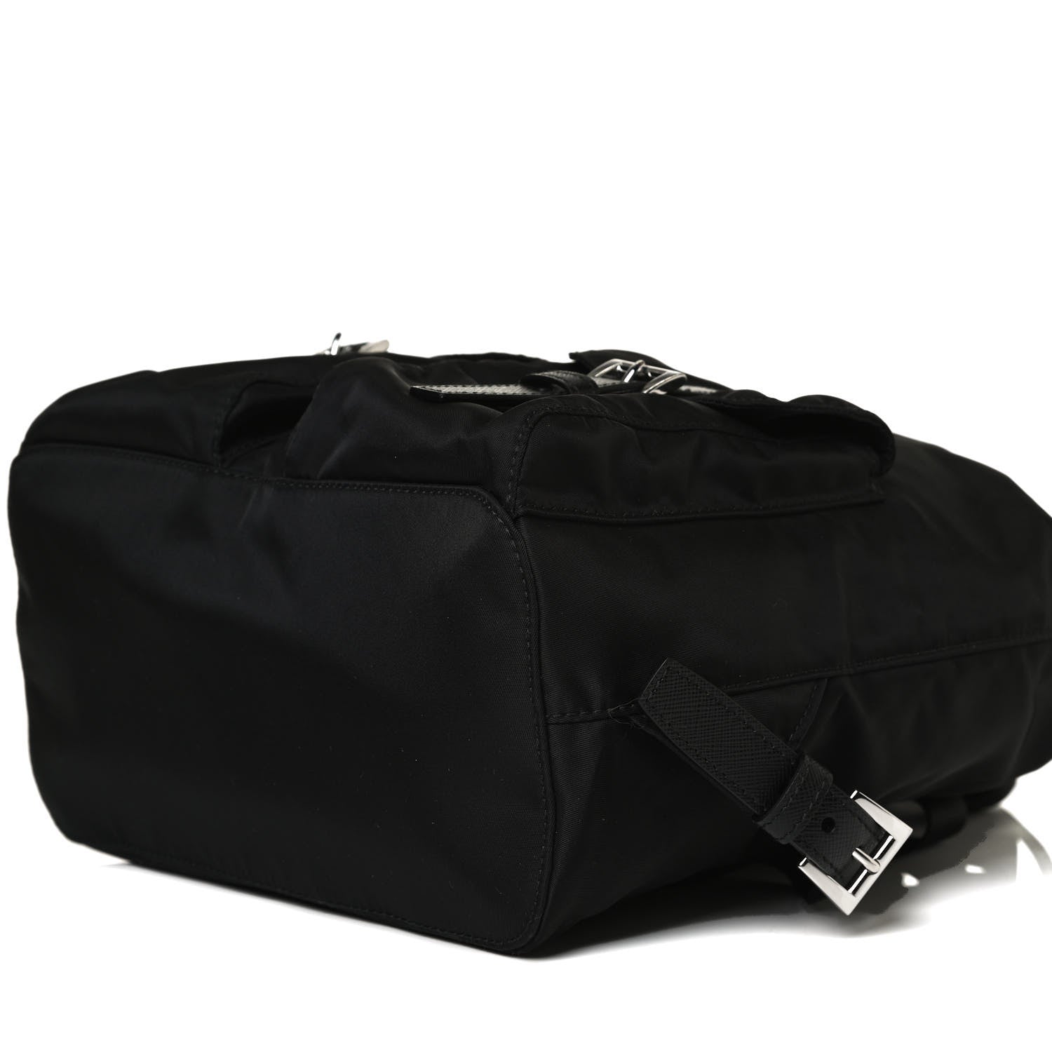 Prada Tessuto Nylon Saffiano Small Backpack Black 9 of 12