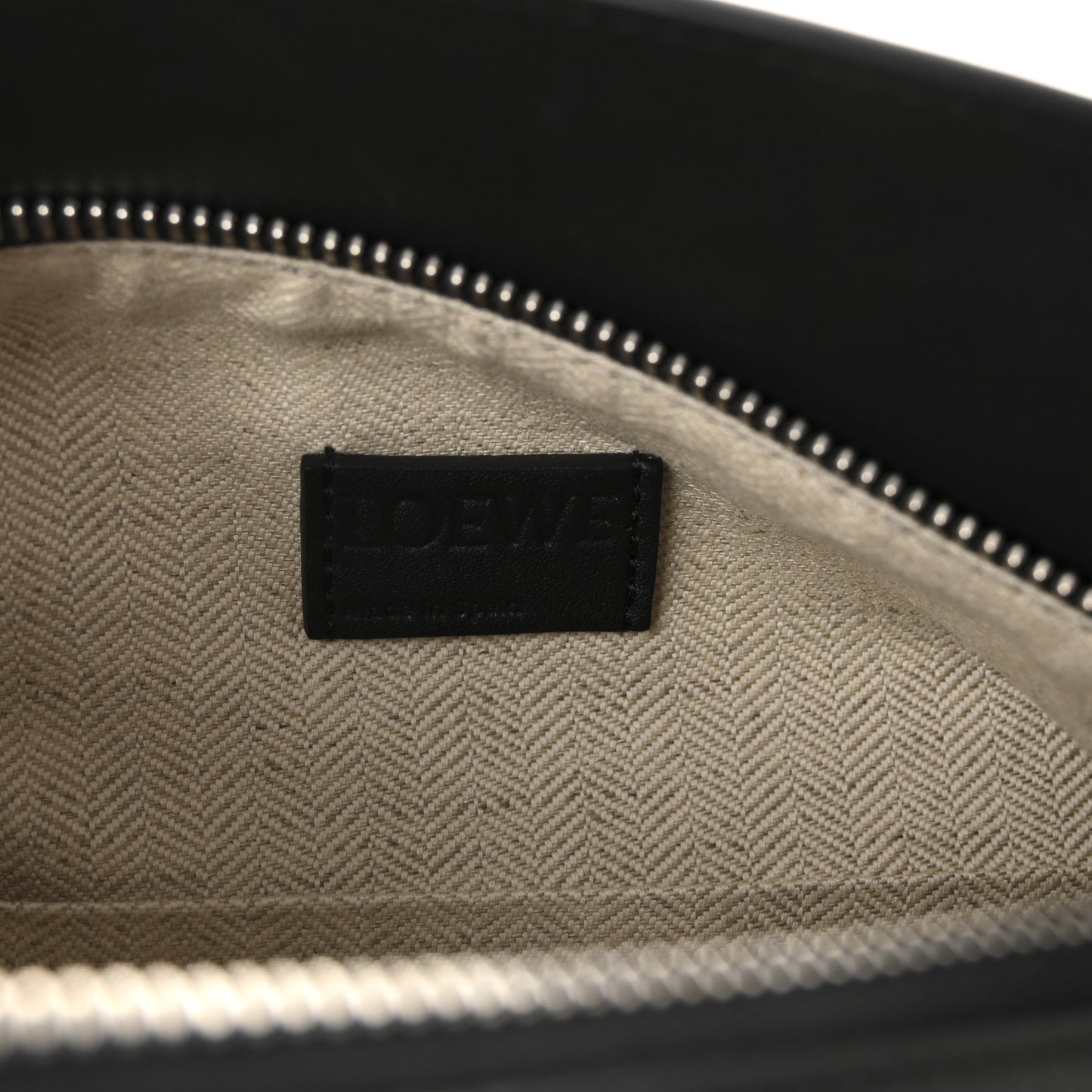 Calfskin Small Puzzle Edge Bag Black