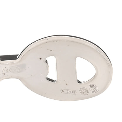 Hermes Sterling Silver MM Chaine d'Ancre Enchainee Cuff Bracelet SH 5 of 7