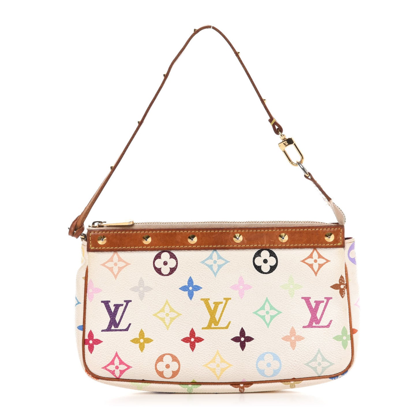 Monogram Multicolor Pochette Accessories White