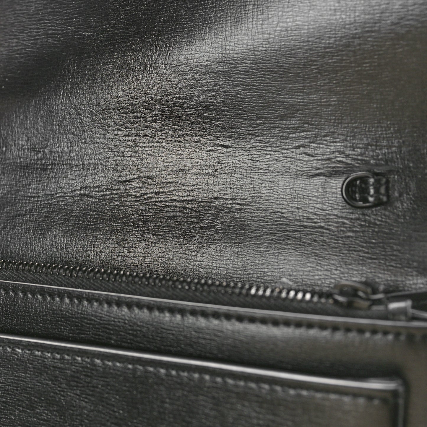 Calfskin Monogram Sunset Chain Wallet Black