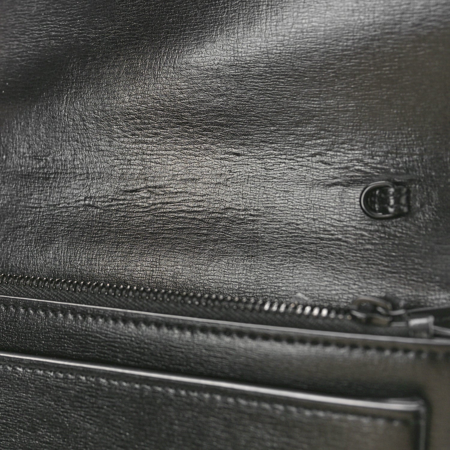 Saint Laurent Calfskin Monogram Sunset Chain Wallet Black 10 of 11