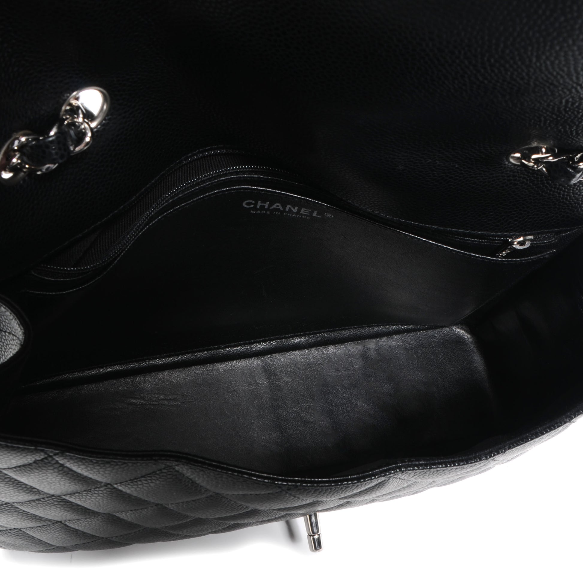 Chanel Caviar Jumbo Single Flap Black 5 of 8