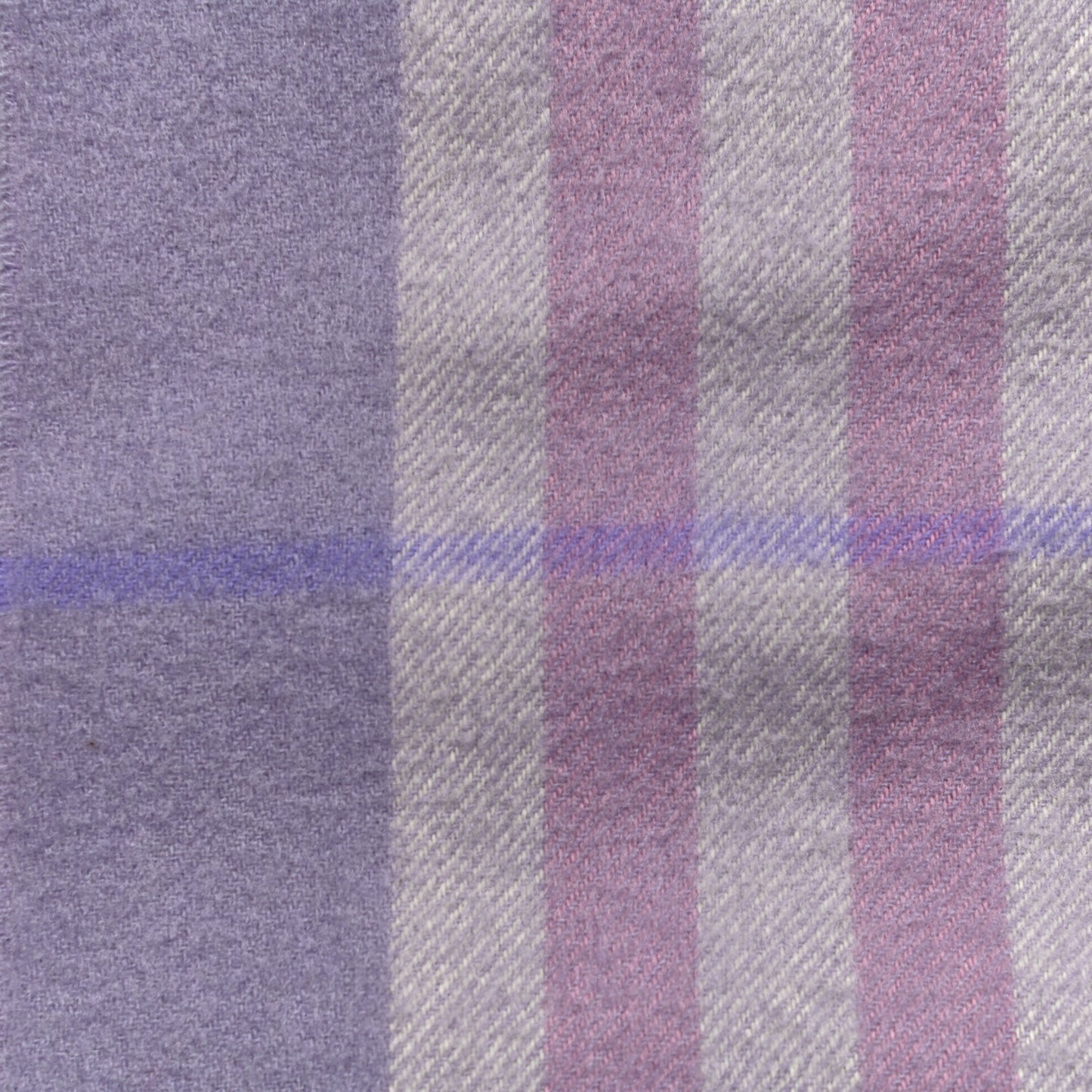 Cashmere Giant Heritage Check Fringe Scarf Pink