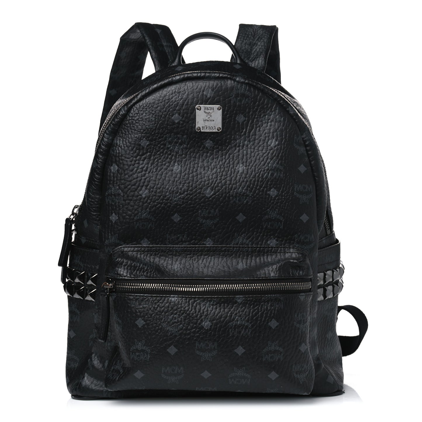 Visetos Medium Side Studs Stark Backpack Black