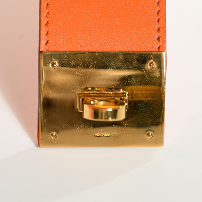 Hermes Chamonix Kelly Dog Bracelet Orange 5 of 5
