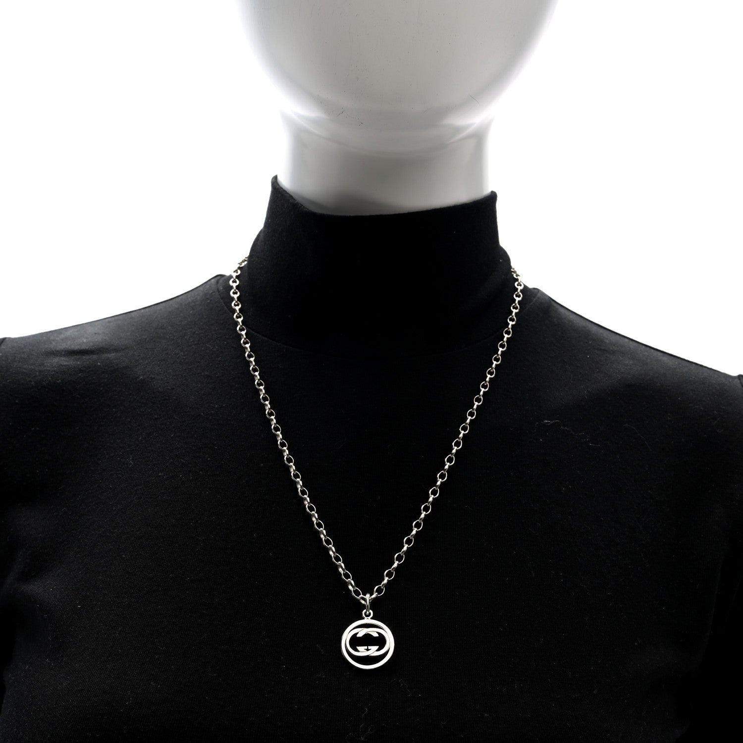 Gucci Sterling Silver Britt Necklace 2 of 5