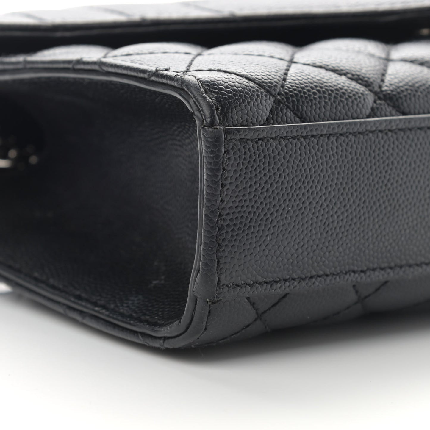Grain De Poudre Tri-Quilt Small College Monogram Satchel Black