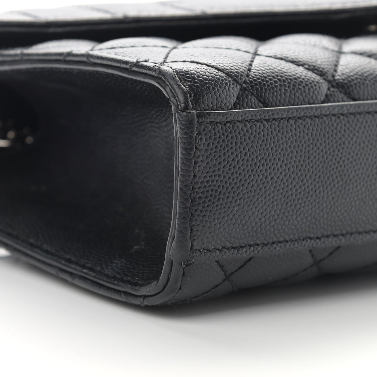 Saint Laurent Grain De Poudre Tri-Quilt Small College Monogram Satchel Black 8 of 17