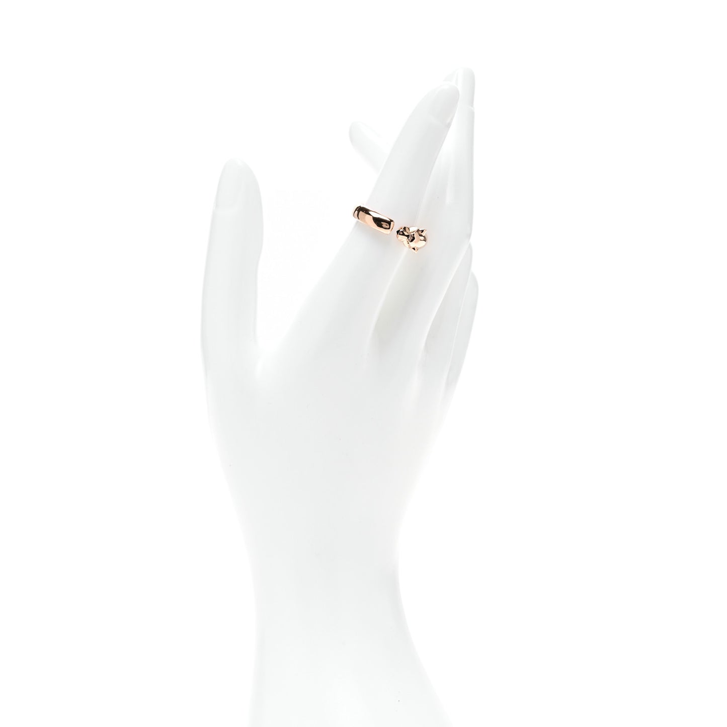 18K Pink Gold Tsavorite Onyx Panthere De Cartier Ring 51 5.75
