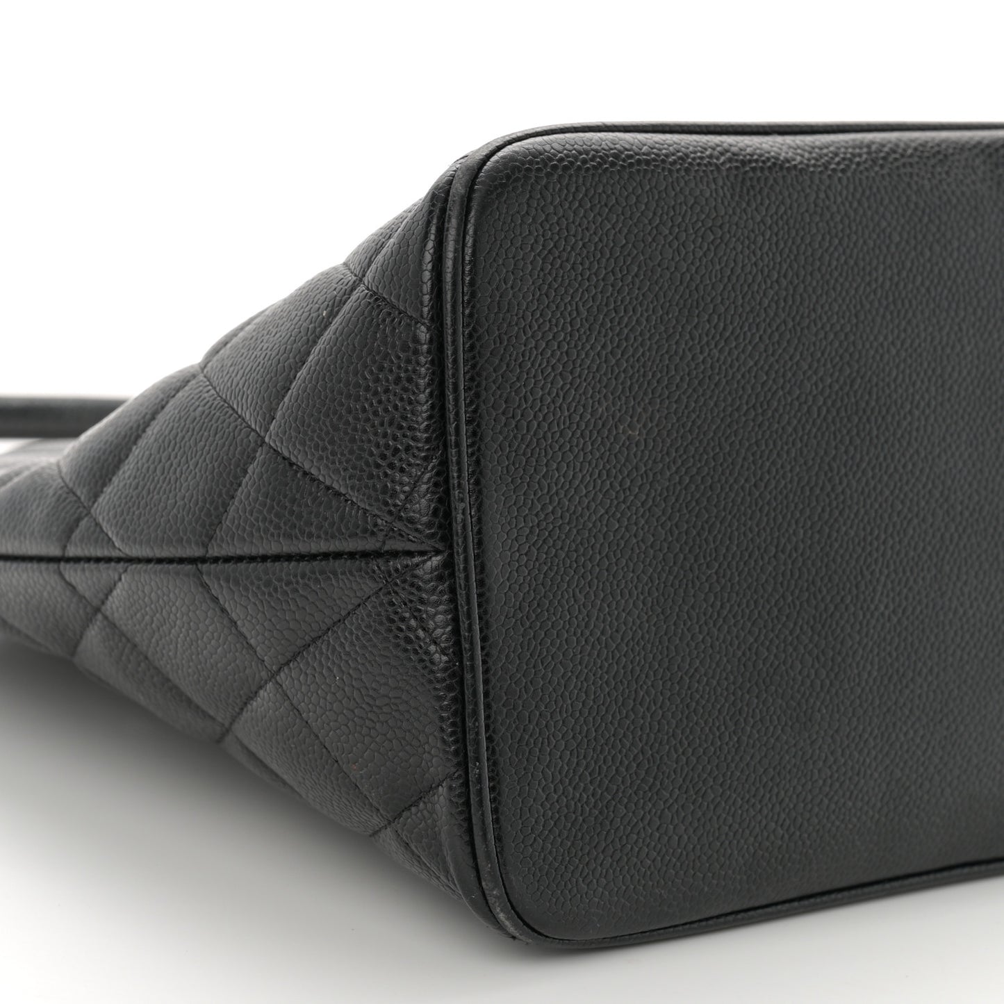 Caviar Quilted Medallion Tote Black