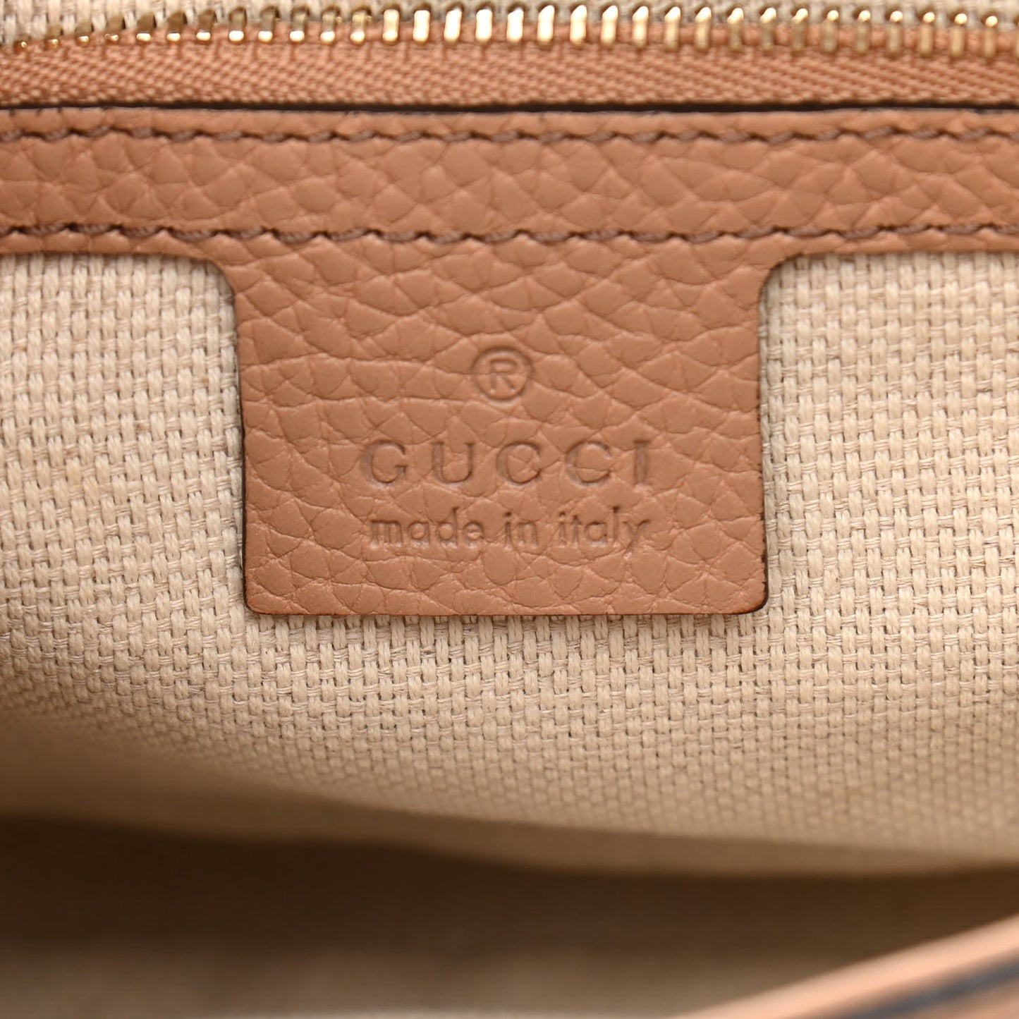 Pebbled Calfskin Medium Soho Flap Crossbody Camelia