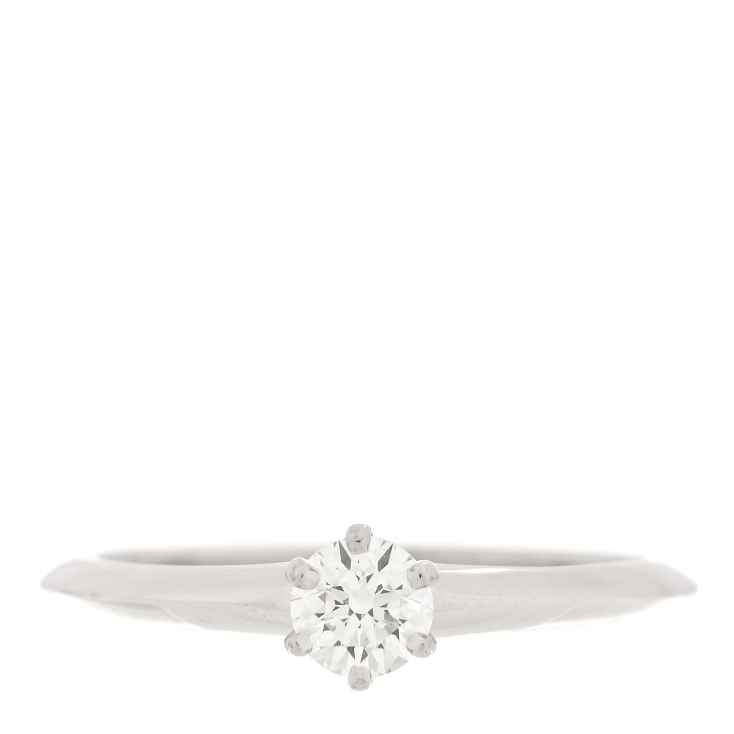 Tiffany Platinum Diamond .24ct Solitaire Engagement Ring 49 5 1 of 5