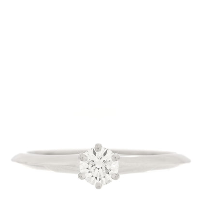 Tiffany Platinum Diamond .24ct Solitaire Engagement Ring 49 5 1 of 5
