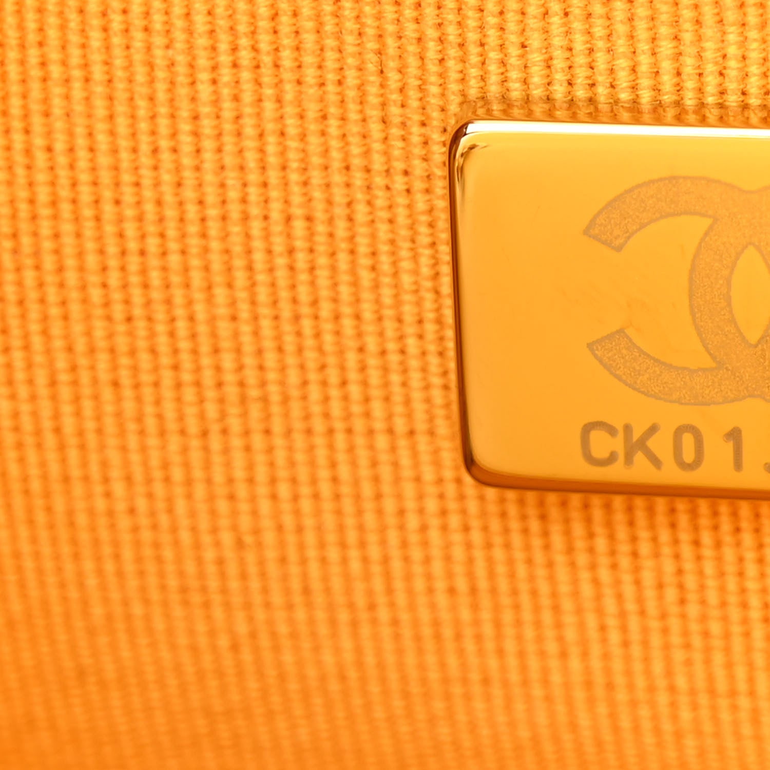 Chanel Velvet Camellia Embossed Mini Square Flap Yellow 7 of 10