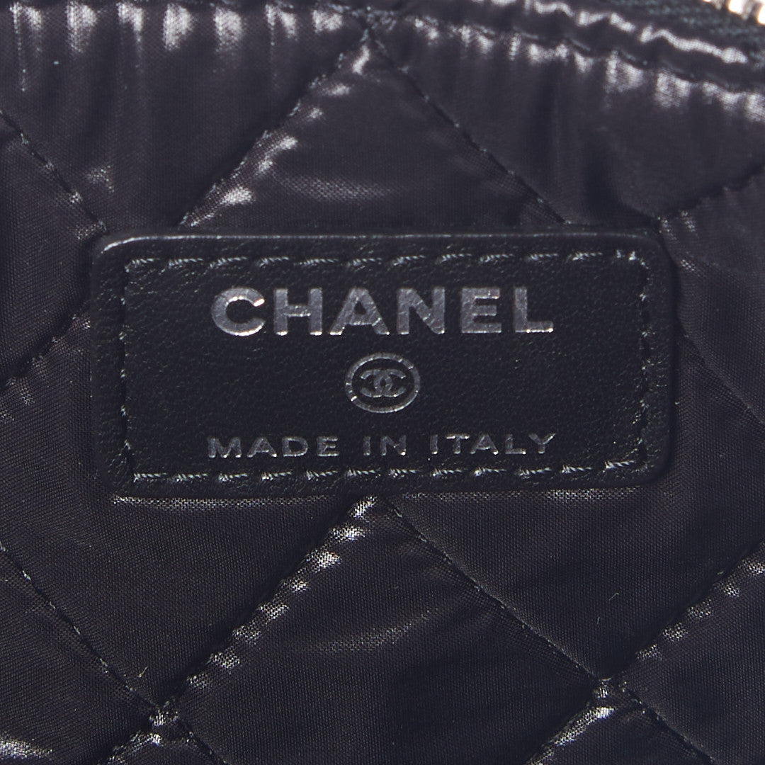Chanel Lambskin Medium Cuba Car Cosmetic Case Black 5 of 8