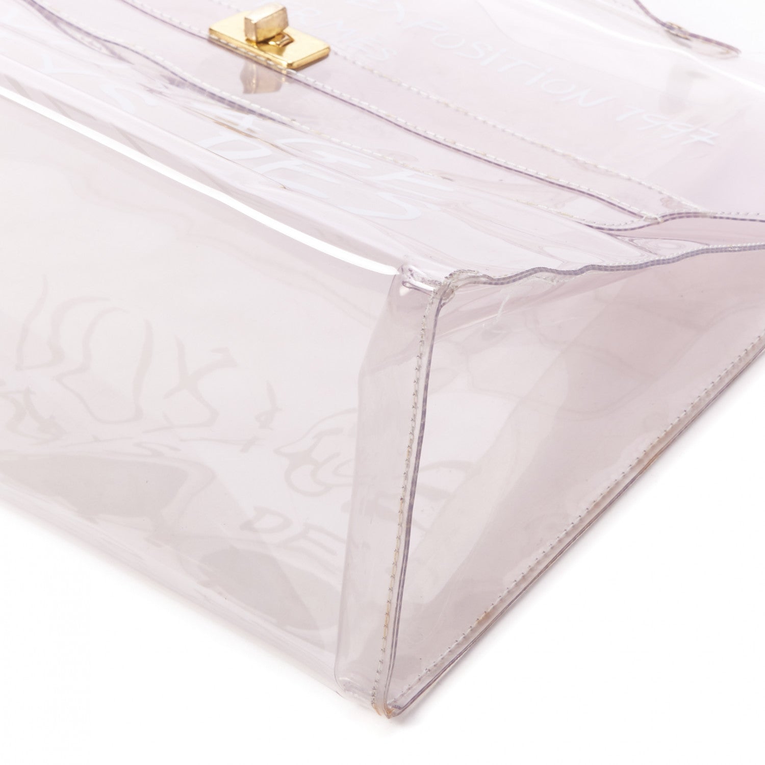 Hermes Vinyl Souvenir De L'Exposition Kelly Transparent 5 of 8