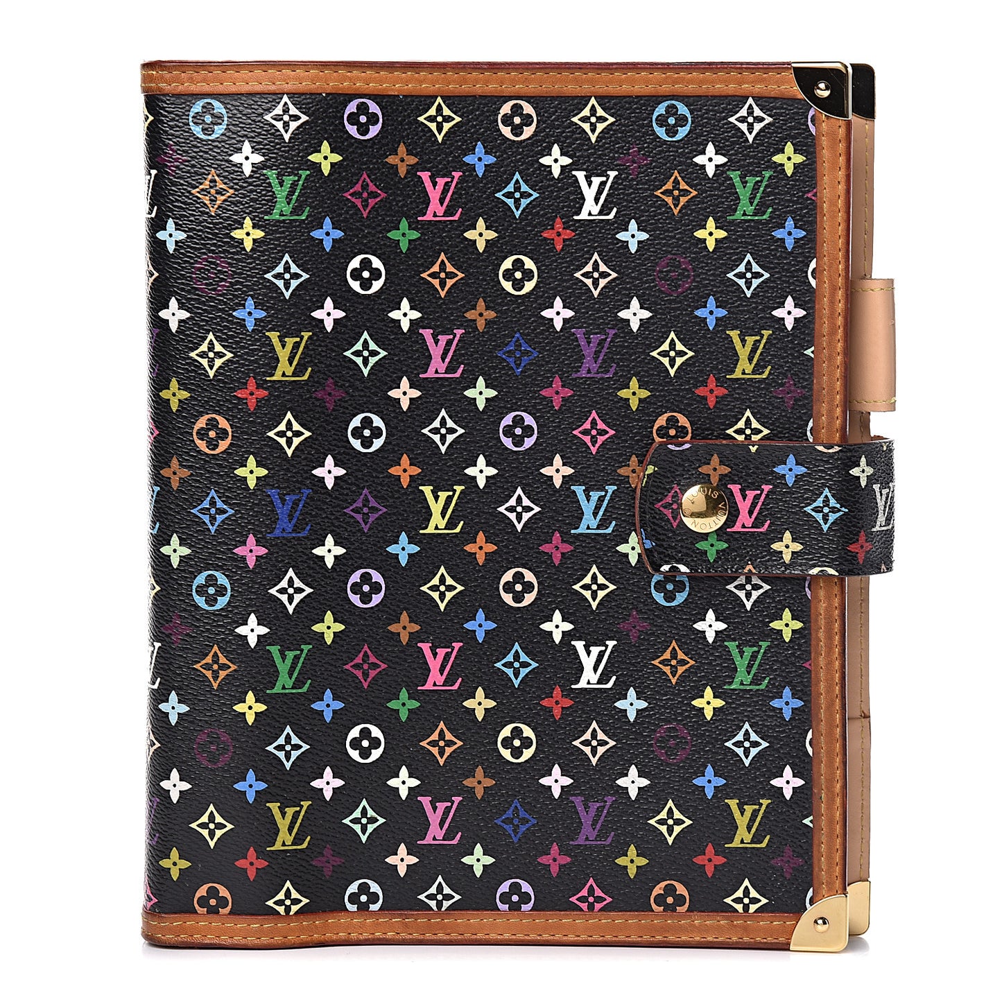 Monogram Multicolor Large Ring Agenda Black